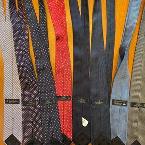 8 Brooks Brothers 100% Silk Ties